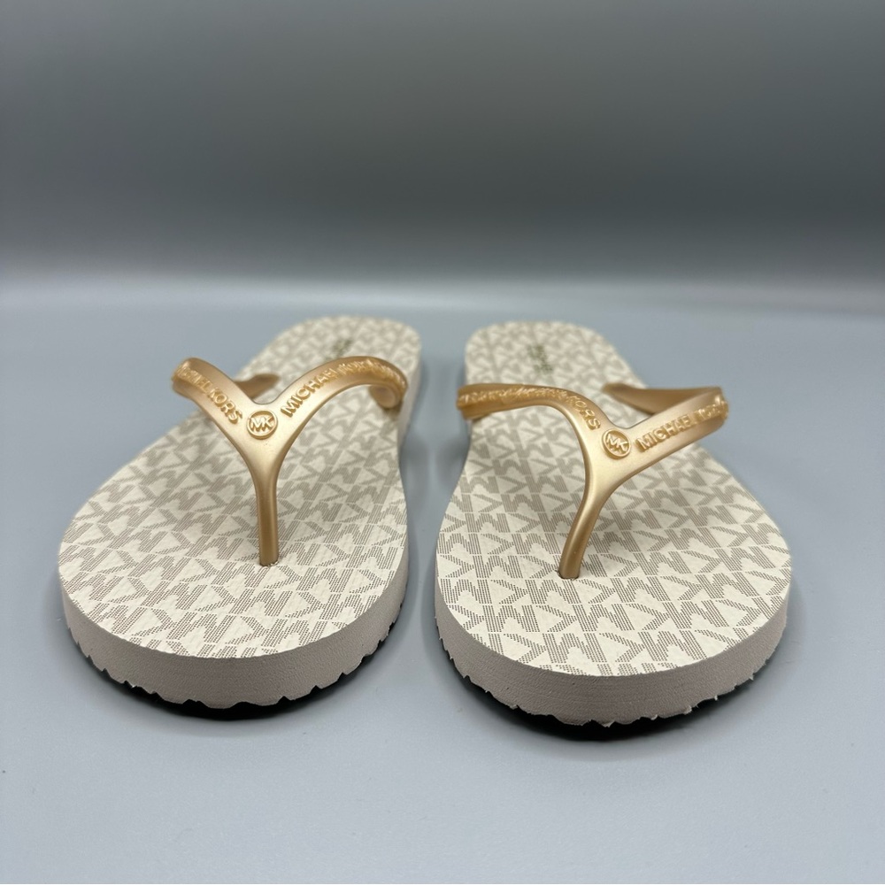 Michael Kors Logo Flip Flops Summer Flats Women’s Size 10M - Picture 2 of 9